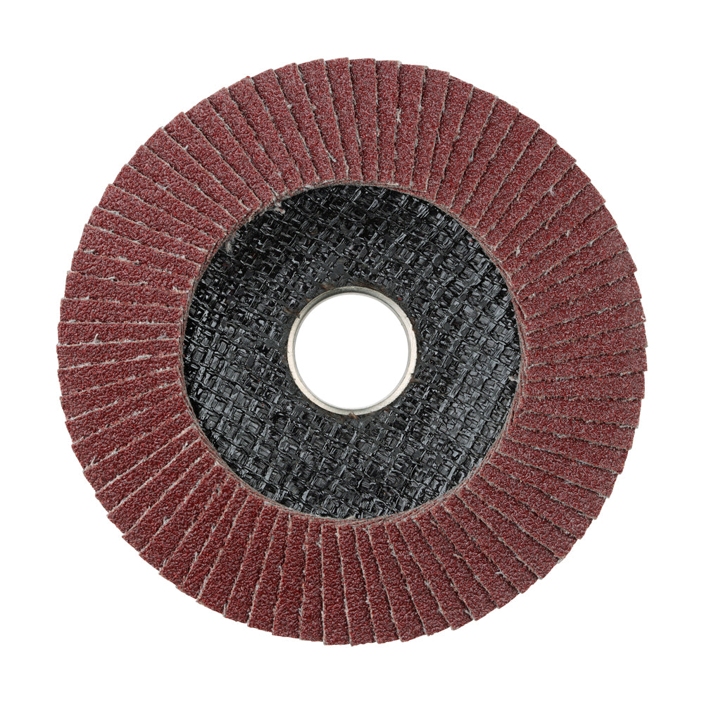 Timco Set of Flap Discs - Aluminium Oxide - Type 29 Conical - 80 Grit - 115 x 22.23 (Pack of 10)