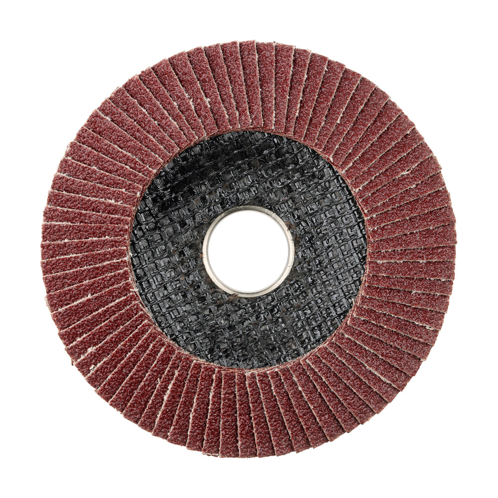 Timco Set of Flap Discs - Aluminium Oxide - Type 29 Conical - 60 Grit - 115 x 22.23 (Pack of 10)