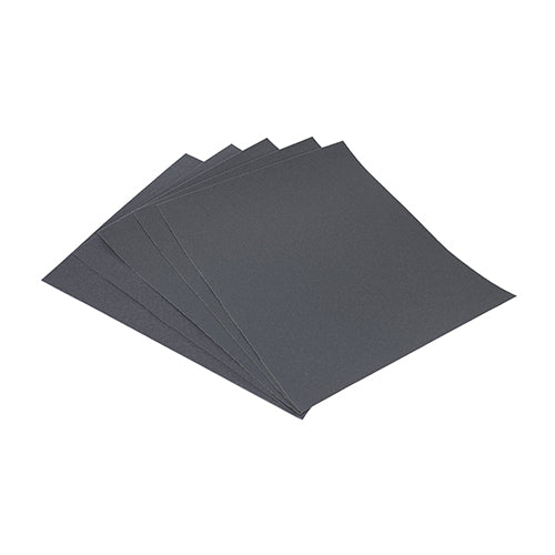 Wet & Dry Sanding Sheets - Assorted - Black - 230 x 280mm - Pack of 5