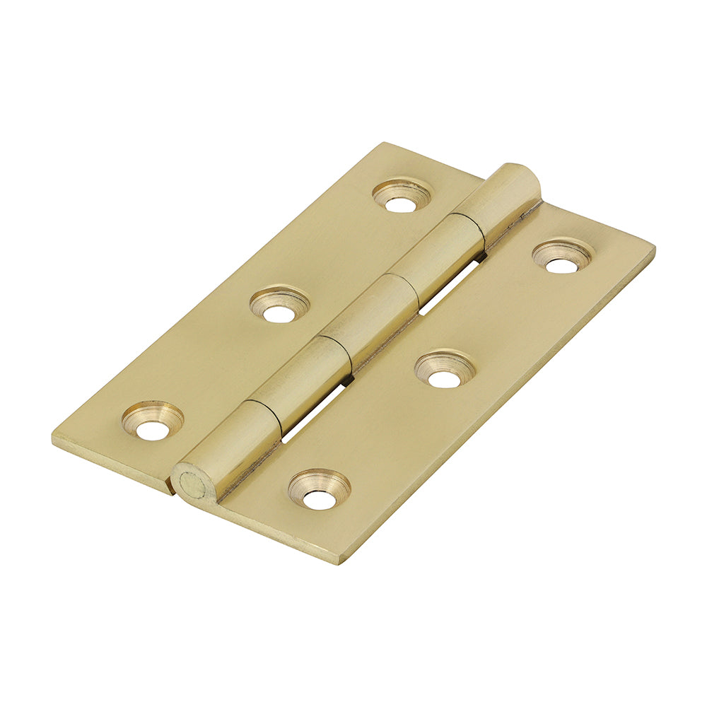 Solid Drawn Hinge PB - 75 x 40 | Bag of 2
