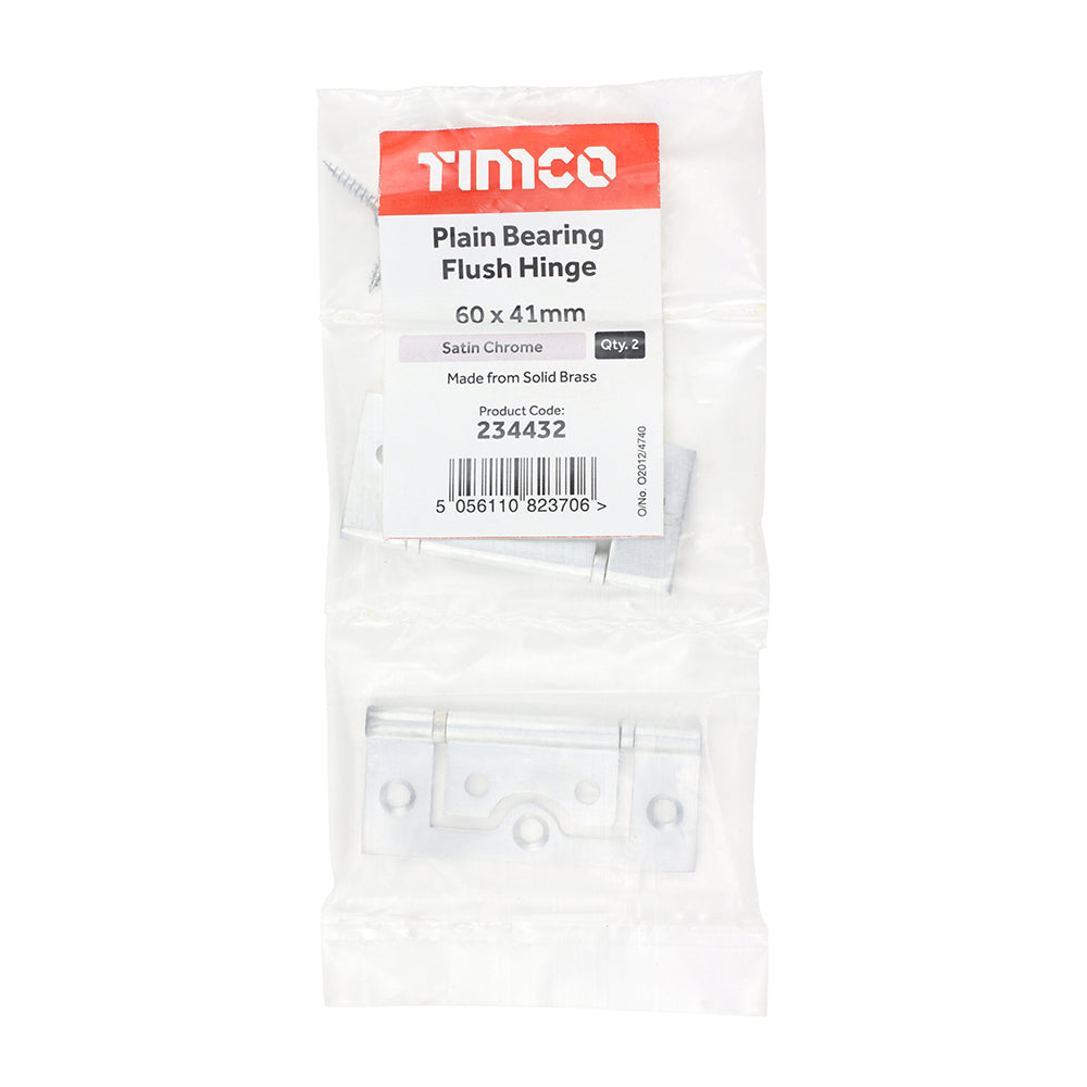 Plain Bearing Flush Hinge SC - 60 x 41 | Bag of 2