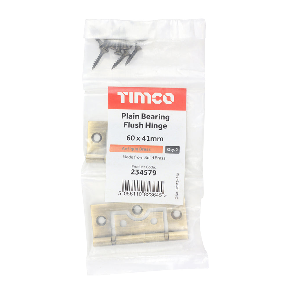 Plain Bearing Flush Hinge AB - 60 x 41 | Bag of 2