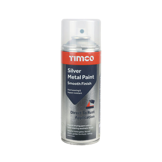 Timco Silver Metal Paint - Smooth Finish 380ml