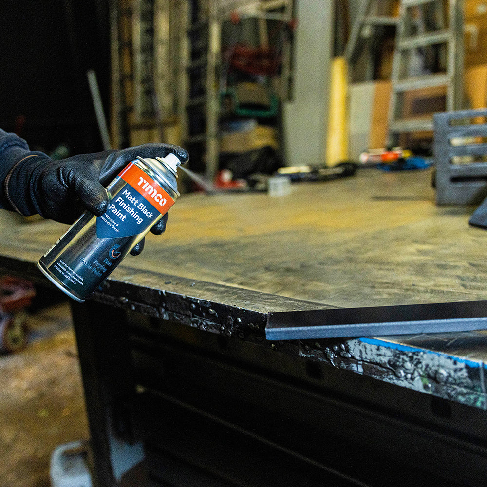 Timco Matt Black Finishing Paint Timco