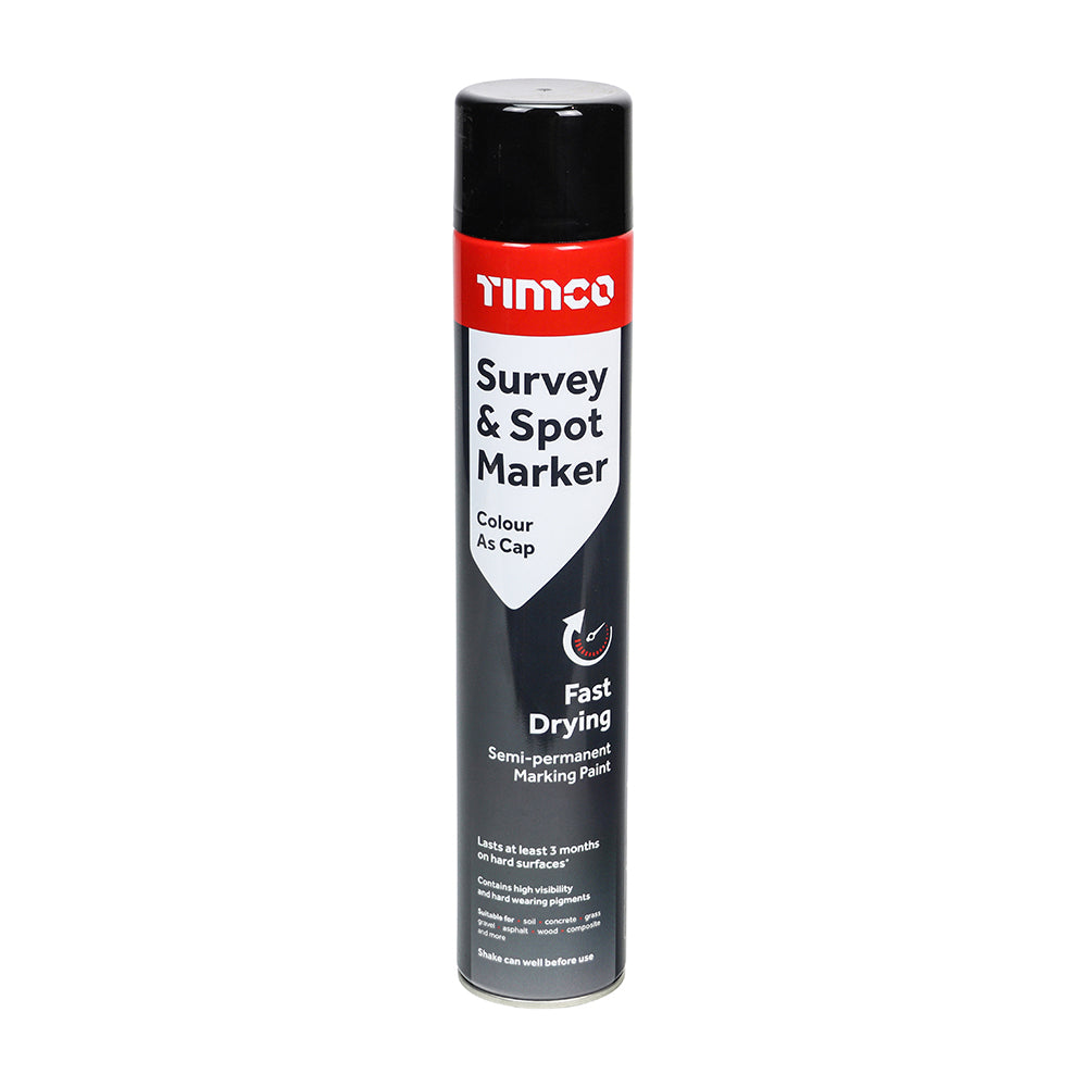 Survey & Spot Marker - Black - 750ml