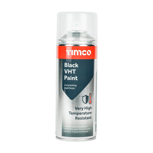 Timco Black Very High Temperature Paint 380ml