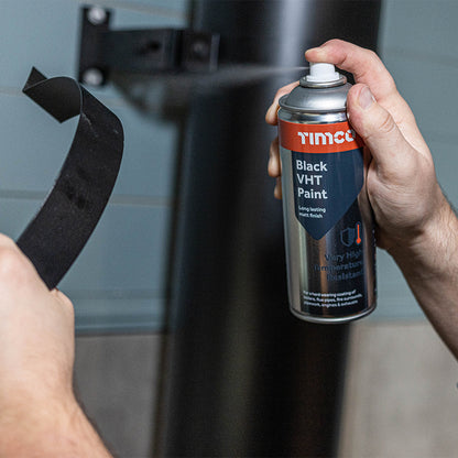 Timco Black Very High Temperature Paint 380ml