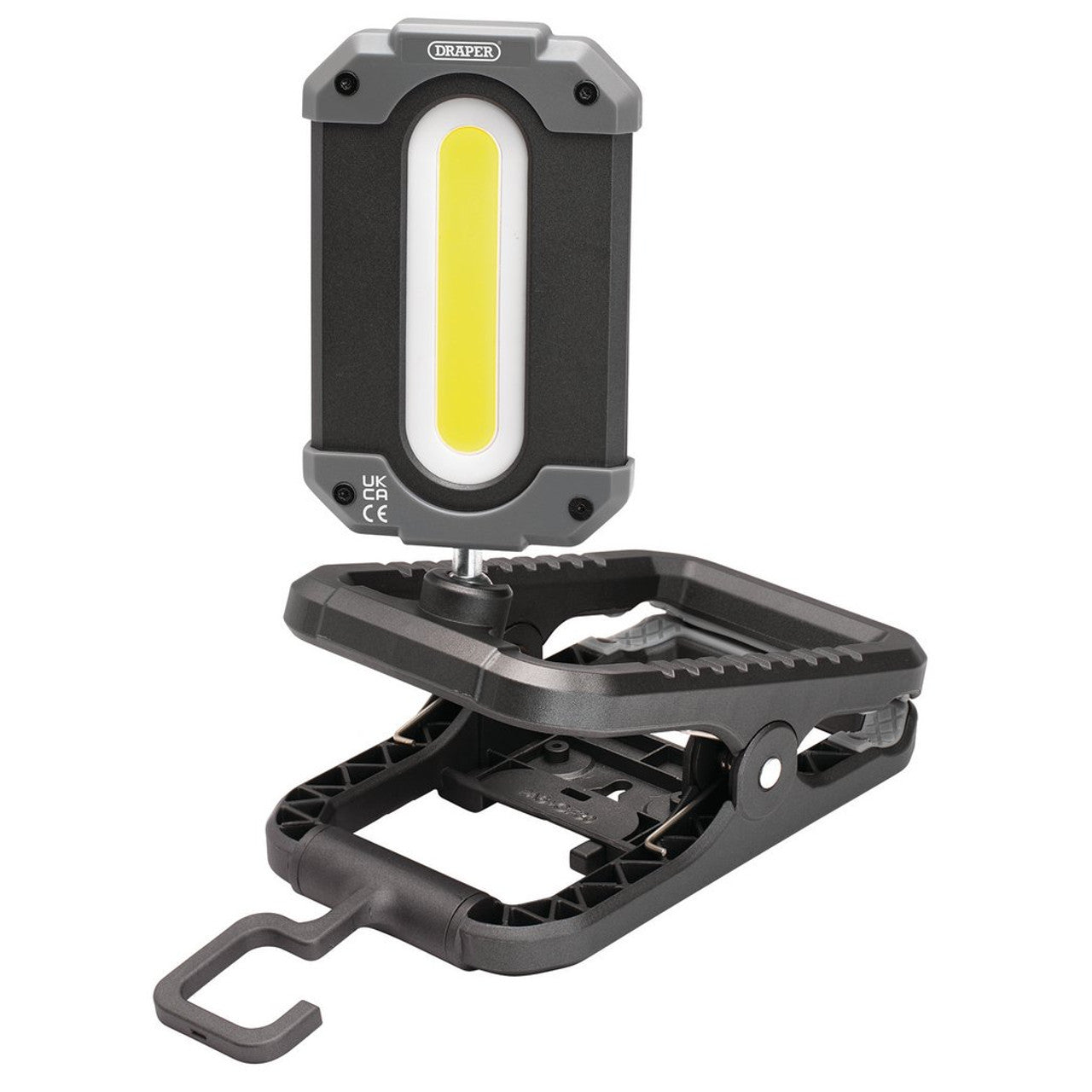Draper COB LED Rechargeable Work Light and Power Bank with Clamp, 10W, 1000 Lumens Tanat Supplies