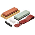 Draper Whetstone Sharpening Stone Set with Non-Slip Base and Angle Guide, 400/1000/3000/8000 Grit Draper Tools