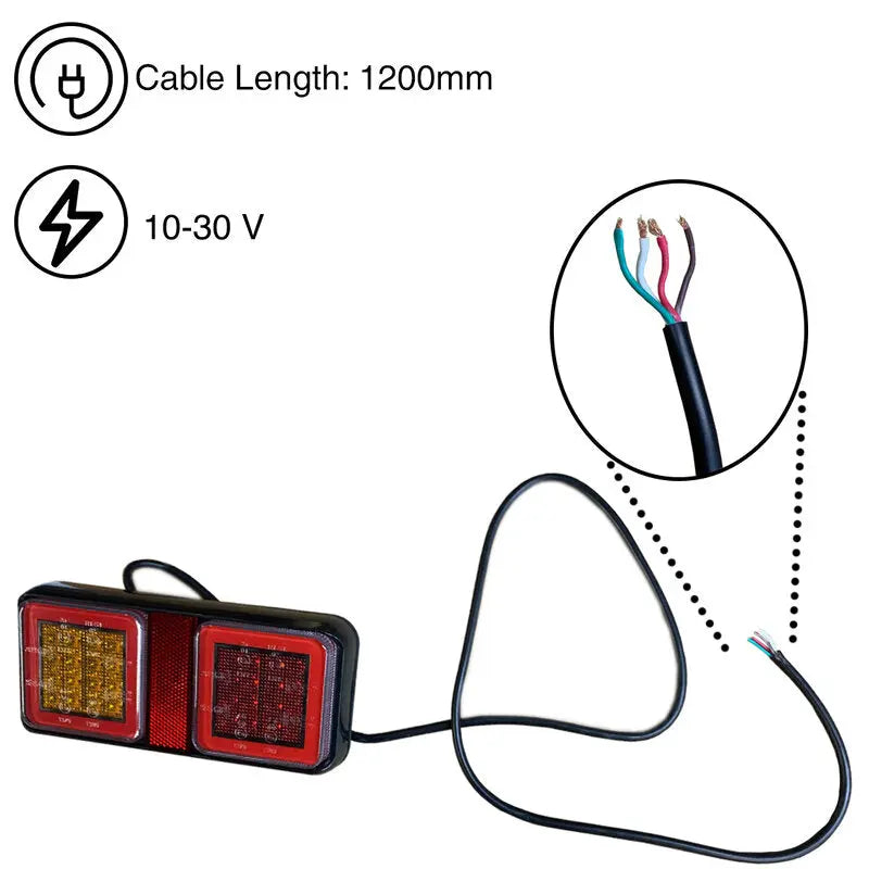 Lamp Tail 3 in 1 LED Neon 10-30V