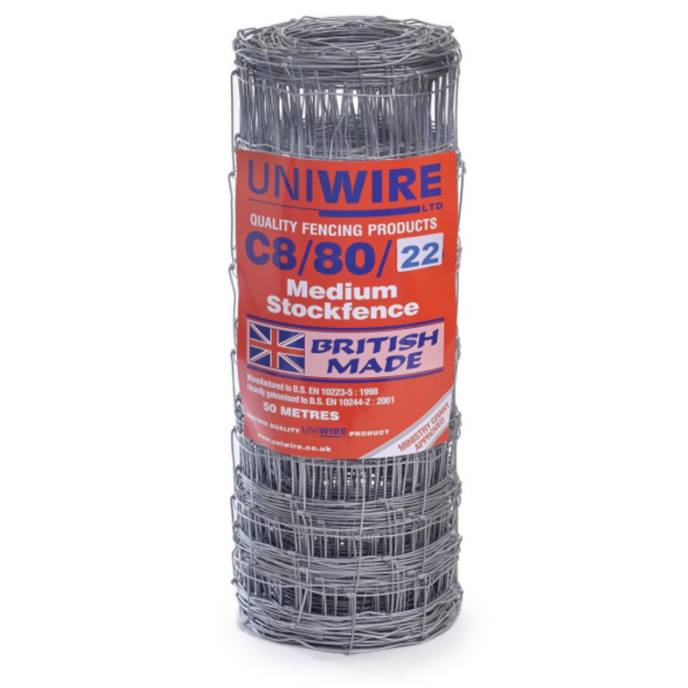 Uniwire C8/80/22 Stock Fence 50m Uniwire