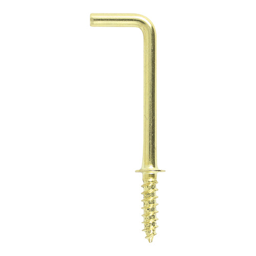 Square Cup Hooks - E/Brass - 25mm | TIMpac of 16