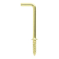Square Cup Hooks - E/Brass - 25mm | TIMpac of 16