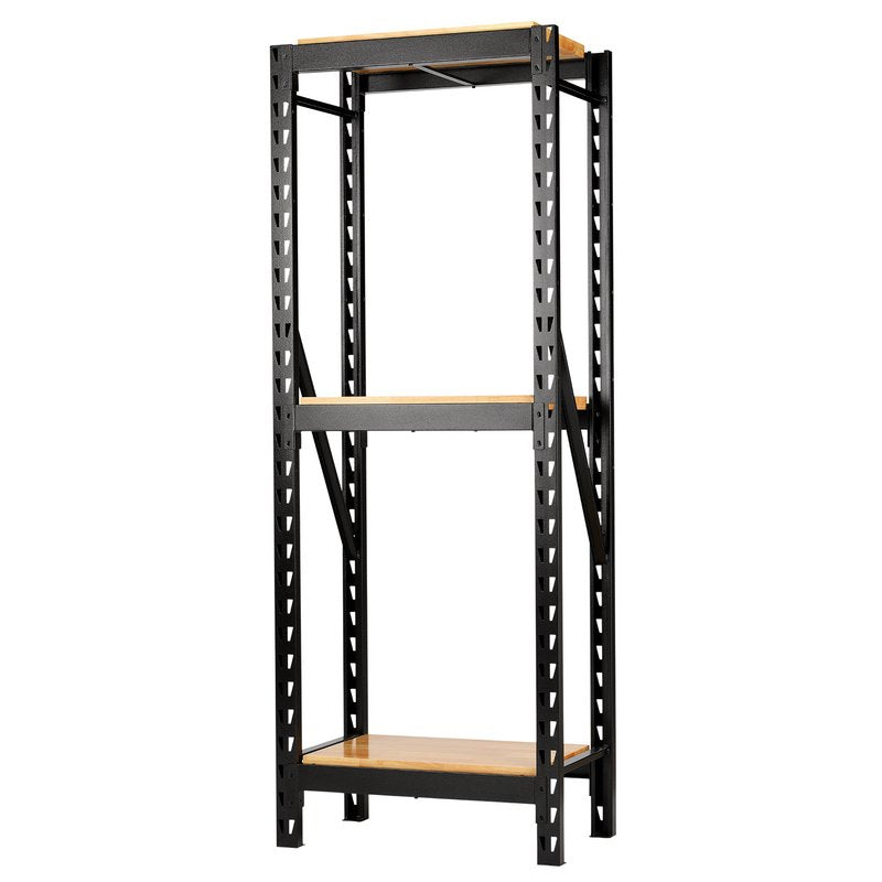 BUNKER® 14 Piece Modular 3 Tier Racking with Hardwood Shelving, 750mm