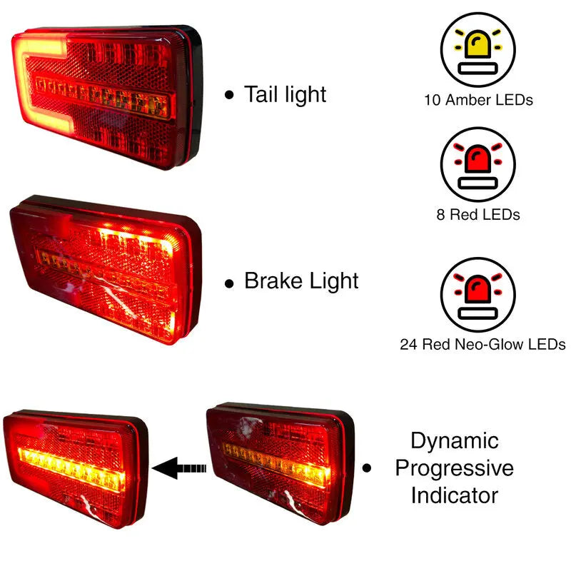 Lamp Rear Trailer 3 in 1 LED 12V/24V