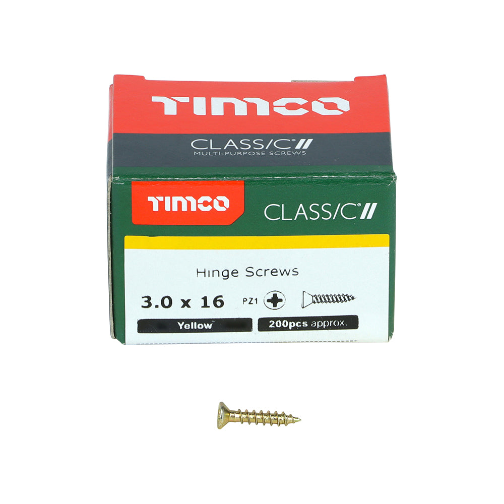 Classic Hinge PZ1 CSK ZYP - 3.0 x 16 | Box of 200