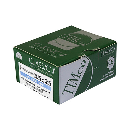 Classic Screw PZ1 CSK A2 SS - 3.0 x 16 | Box of 200