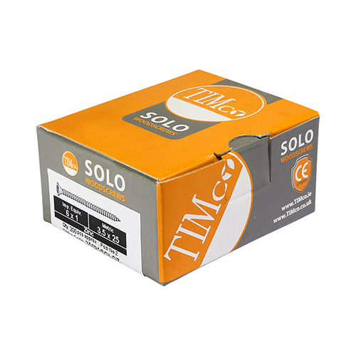 Solo Woodscrew PZ1 CSK Zinc - 3.0 x 25 | Box of 200