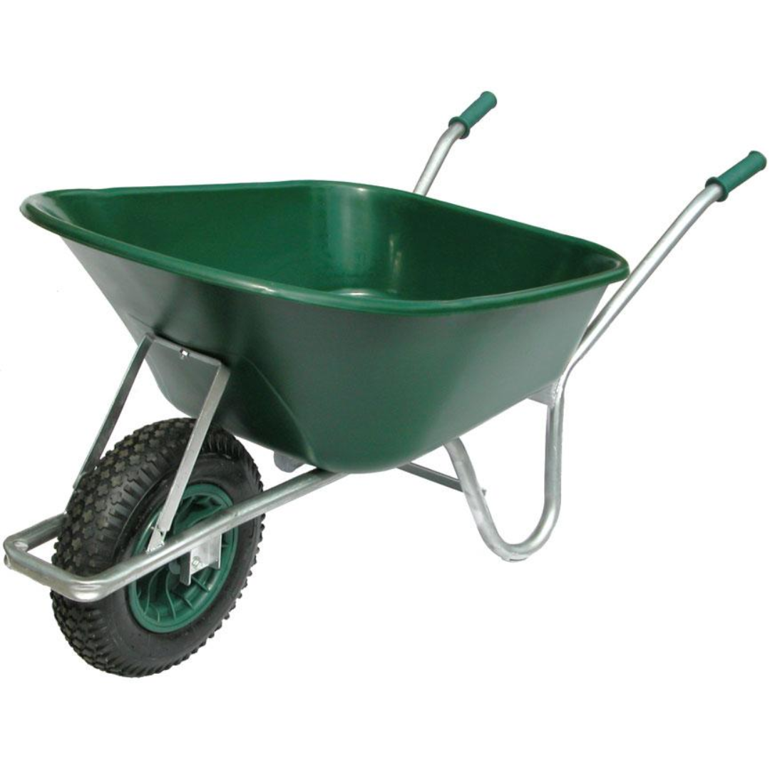 Landsman Green Plastic Wheelbarrow 130L