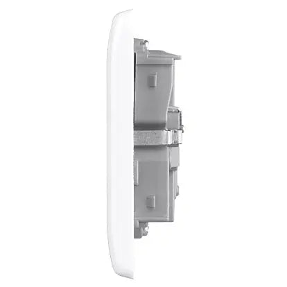 British General 13 Amp Twin Switched Smart Home Control Socket White BG