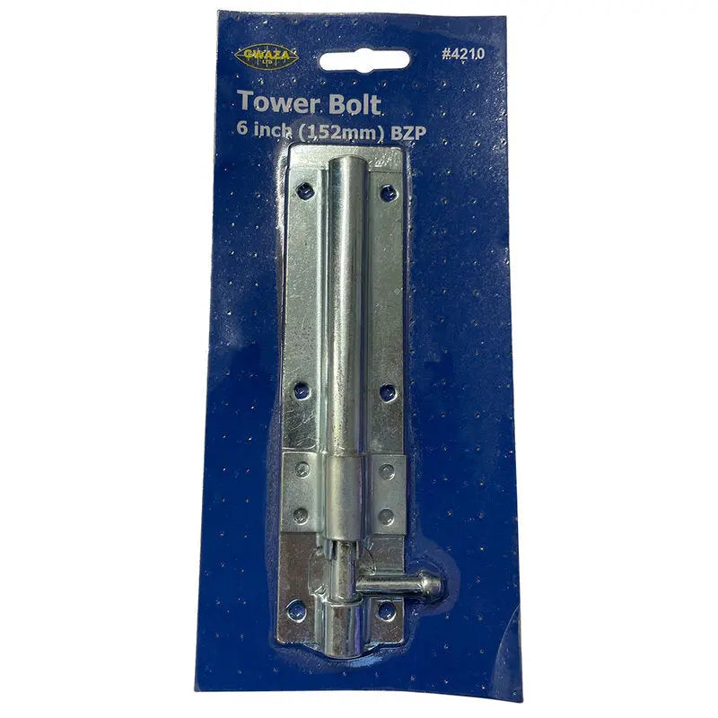 Tower Bolt 8 inch BZP