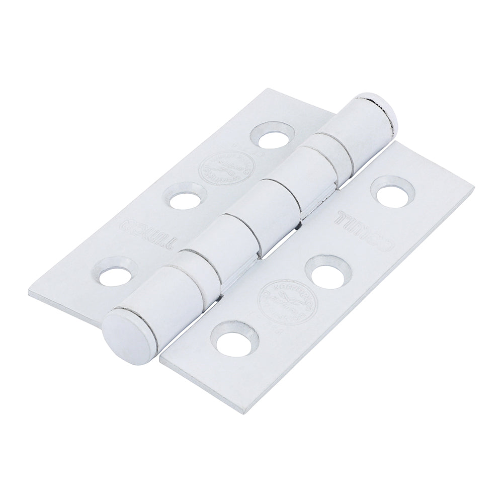 7 Fire Door Hinge Epoxy White - 76 x 51 x 2.2 | Box of 2