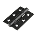 7 Fire Door Hinge Epoxy Black - 76 x 51 x 2.2 | Box of 2