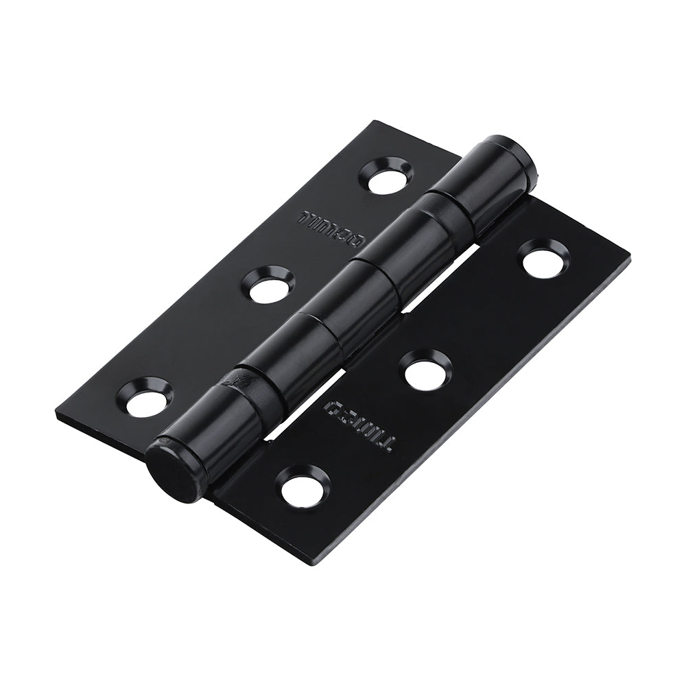 Twin Ball Bear Steel Hinge BLK - 76 x 51 | Box of 2