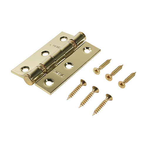 Twin Ball Bear Steel Hinge EB - 76 x 51 | Box of 2
