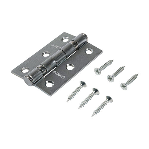 Twin Ball Bear Steel Hinge SC - 76 x 51 | Box of 2