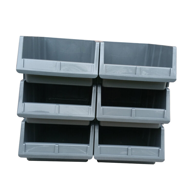 Stackable Grey Bin D 402mm x W 253mm x H 150mm Gwaza
