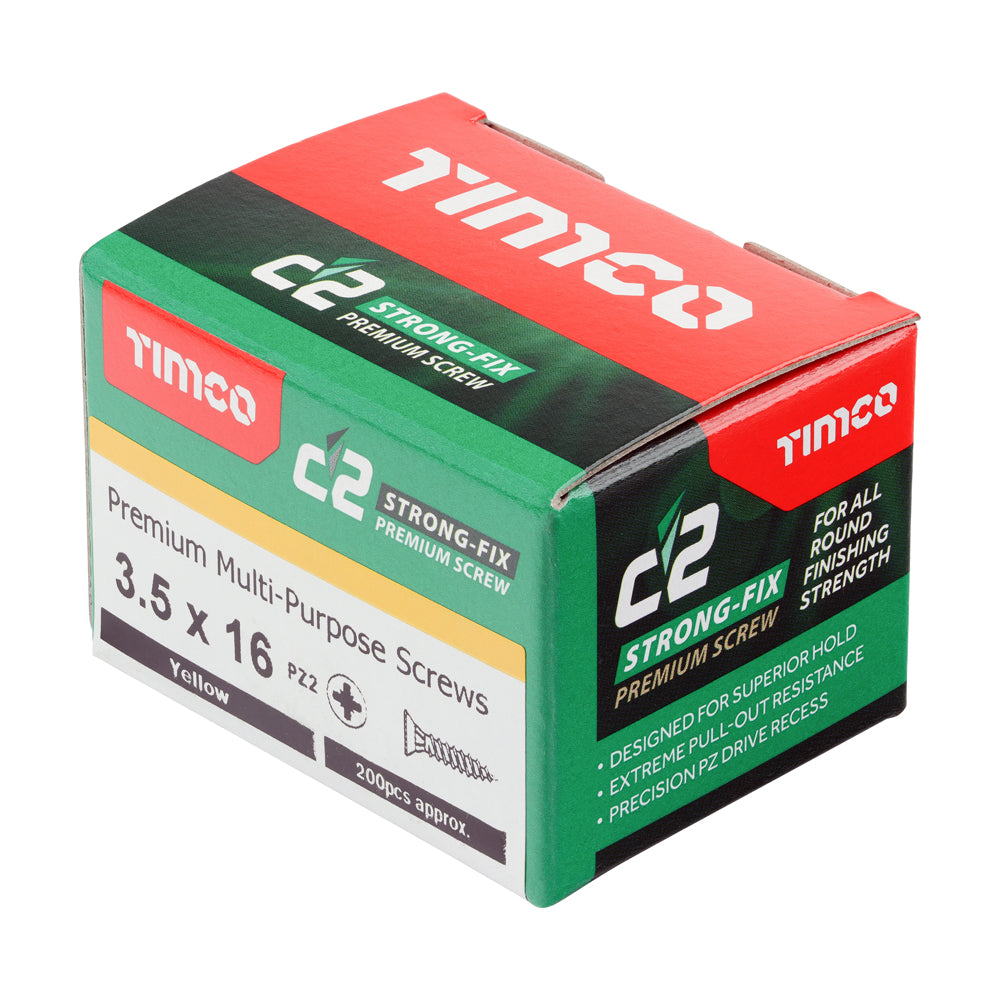 C2 Strong-Fix PZ2 CSK ZYP - 3.5 x 16 | Box of 200