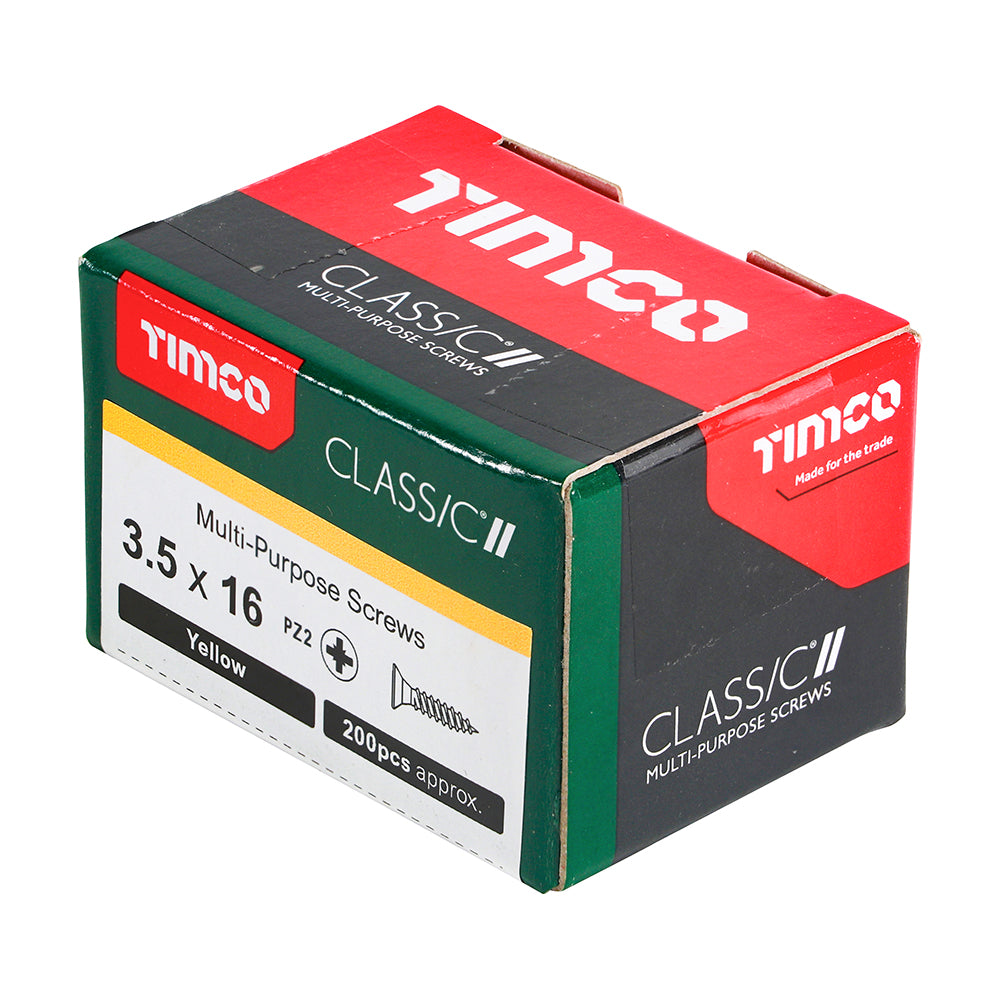Classic Screw PZ2 CSK ZYP - 3.5 x 16 | Box of 200