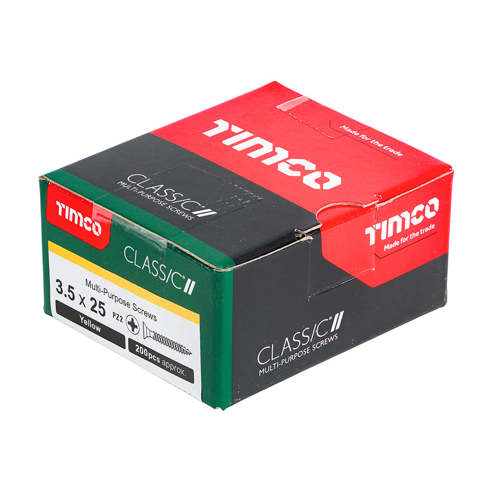 Classic Screw PZ2 CSK ZYP - 3.5 x 25 | Box of 200
