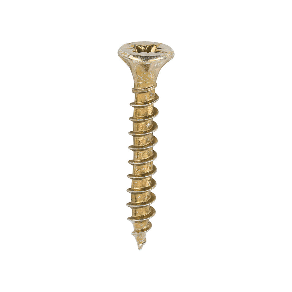 Timco Velocity Premium Multi-Use Screws - PZ - Double Countersunk - Yellow - Box