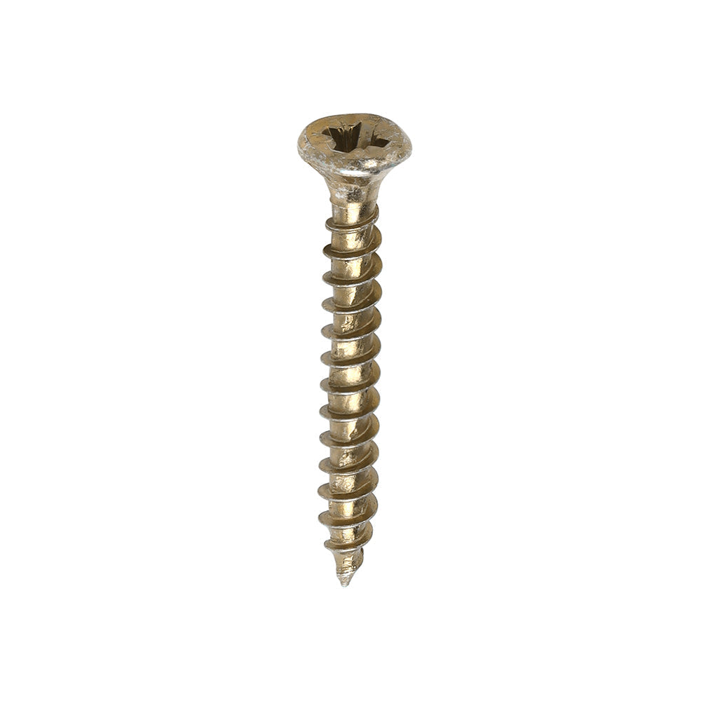 Timco Velocity Premium Multi-Use Screws - PZ - Double Countersunk - Yellow - Box