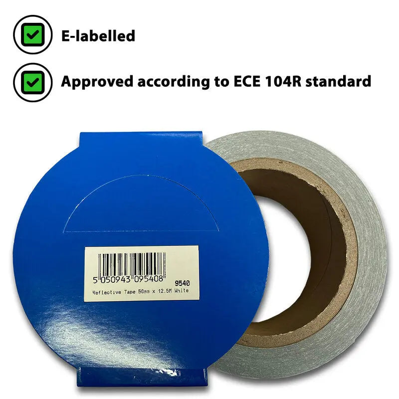 Tape Reflective 50mm x 12.5M White