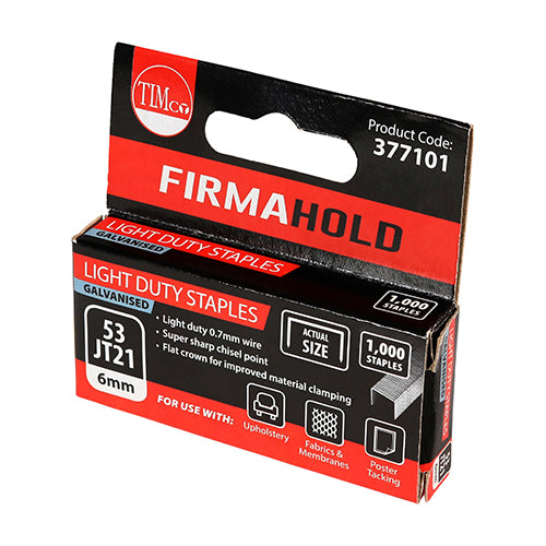Staples LD Chisel GALV - 6mm | Box of 1000