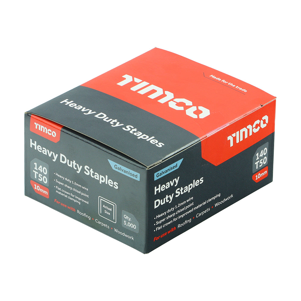 Staples HD Chisel - Galv Bulk - 10mm | Box of 5000