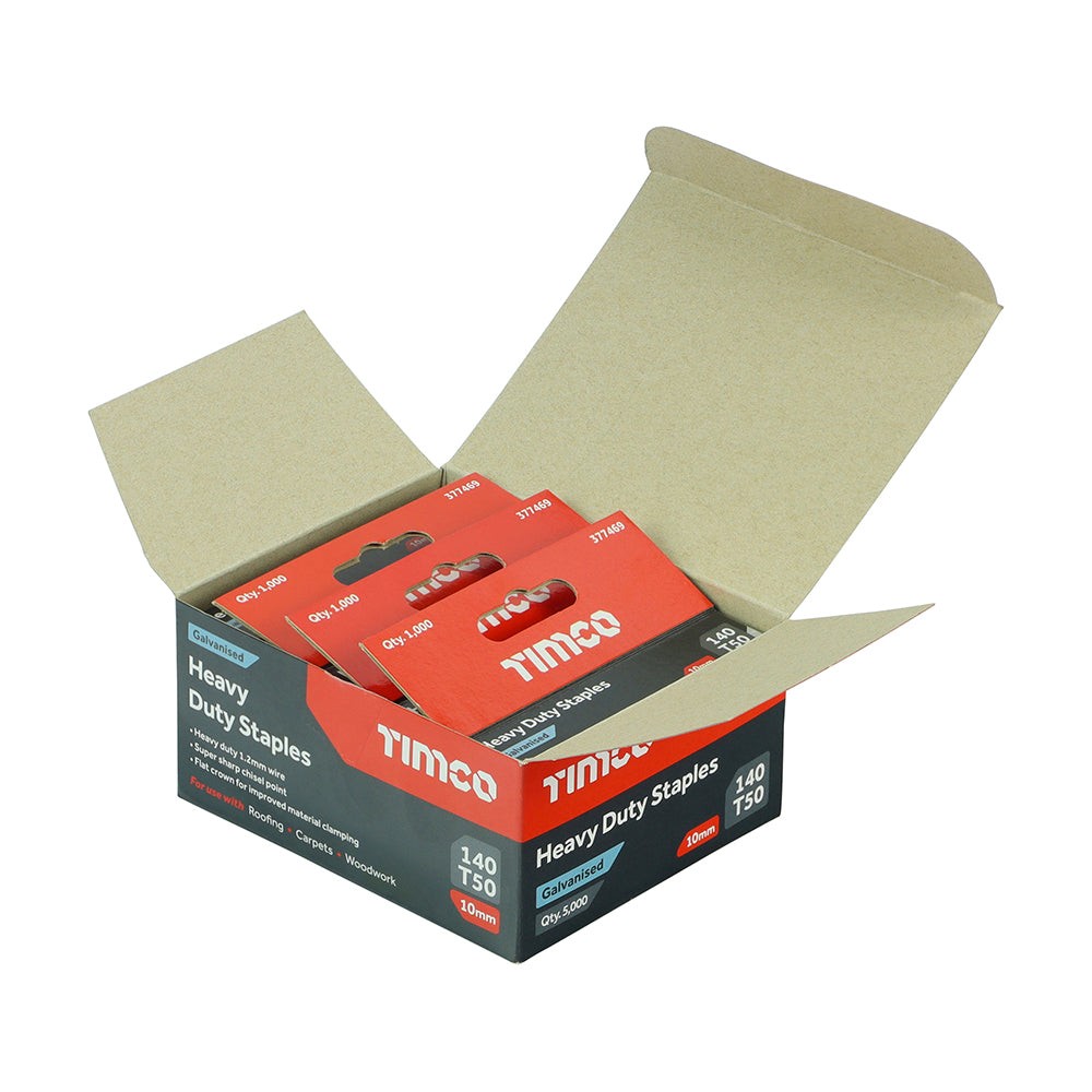 Staples HD Chisel - Galv Bulk - 10mm | Box of 5000