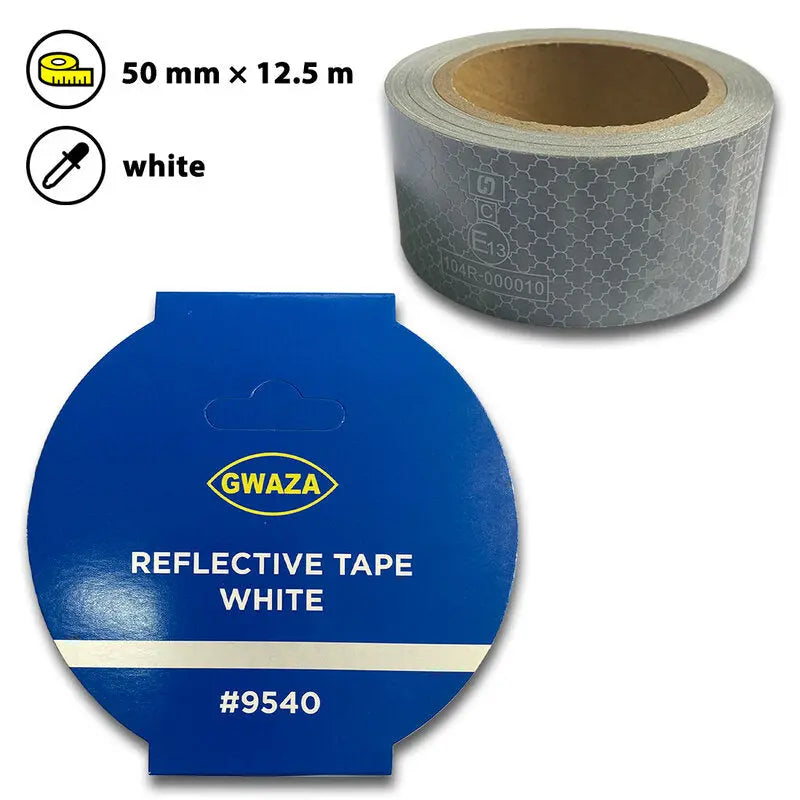 Tape Reflective 50mm x 12.5M White