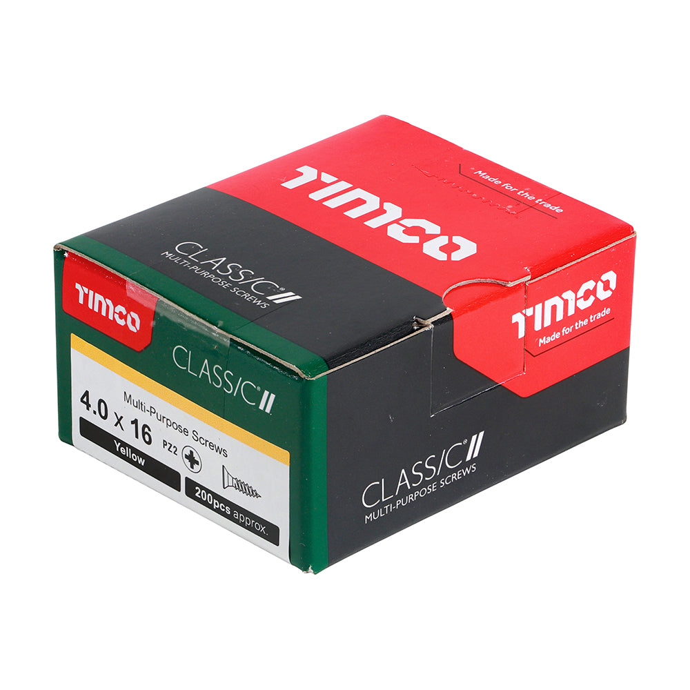 Classic Screw PZ2 CSK ZYP - 4.0 x 16 | Box of 200