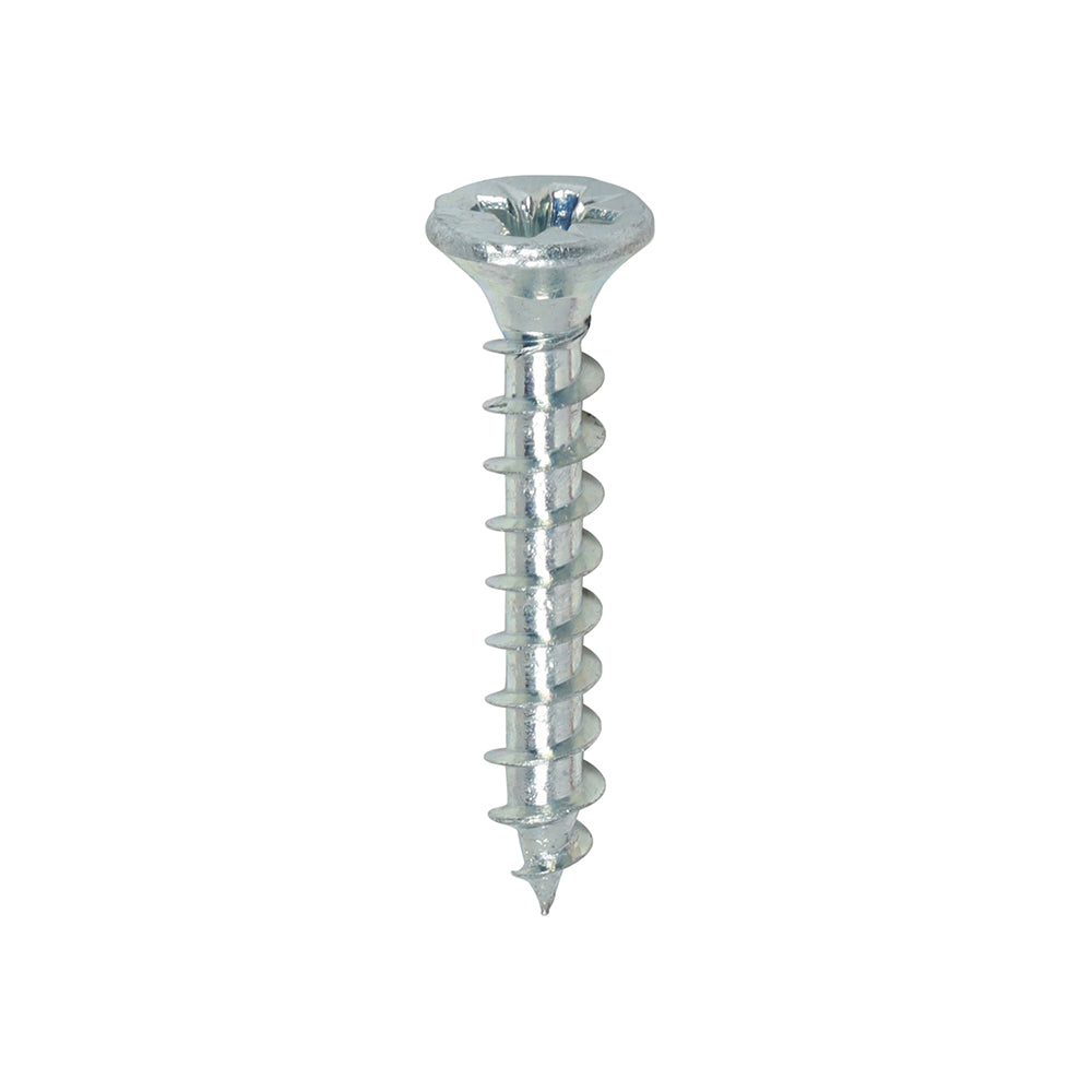 Solo Woodscrew PZ2 CSK Zinc - 4.0 x 25 | Box of 200