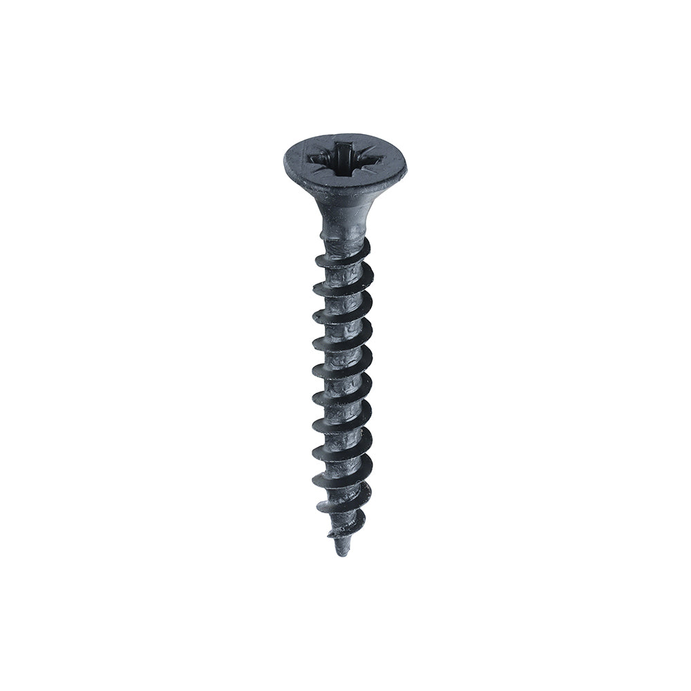 Solo Woodscrew PZ2 CSK - Black - 4.0 x 30 | TIMpac of 25