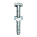 Machine Screw & Nut PAN - BZP - M4 x 25 | TIMpac of 30