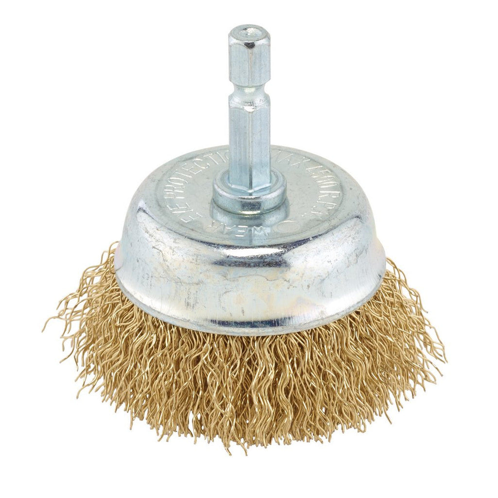Draper Brassed Steel Crimped Wire Cup Brush, 50mm Draper Tools