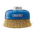 Draper Brassed Steel Crimped Wire Cup Brush, 100mm, M14 Draper Tools