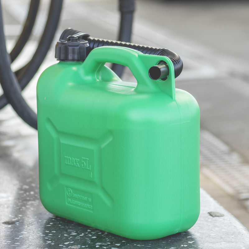 Plastic Petrol Can - Green 5L