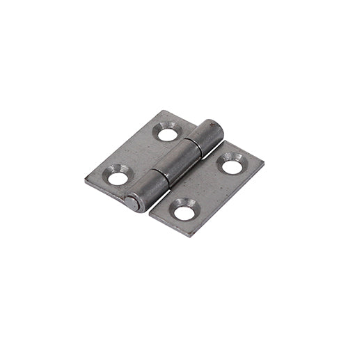 Butt Hinge Fixed Pin SELF COL. - 25 x 25 | Plain Bag of 2
