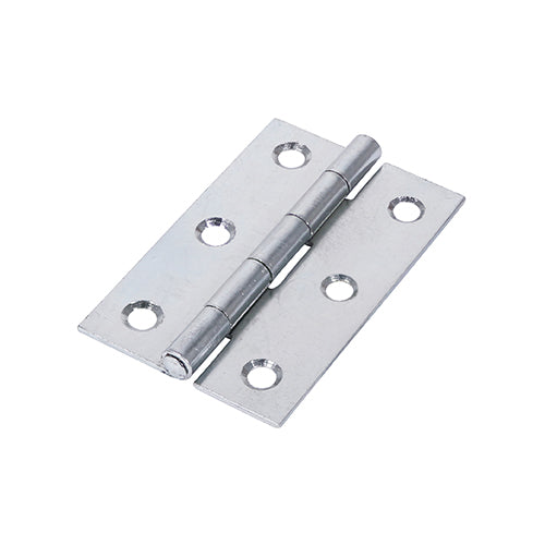 Narrow Butt Hinge U/C ZINC - 75 x 48 | Plain Bag of 2